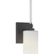 Lisbon 1 Light 5 inch Matte Black Bath Vanity Wall Light, Design Series