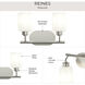 Reines 2 Light 14.75 inch Brushed Nickel Bath Vanity Wall Light