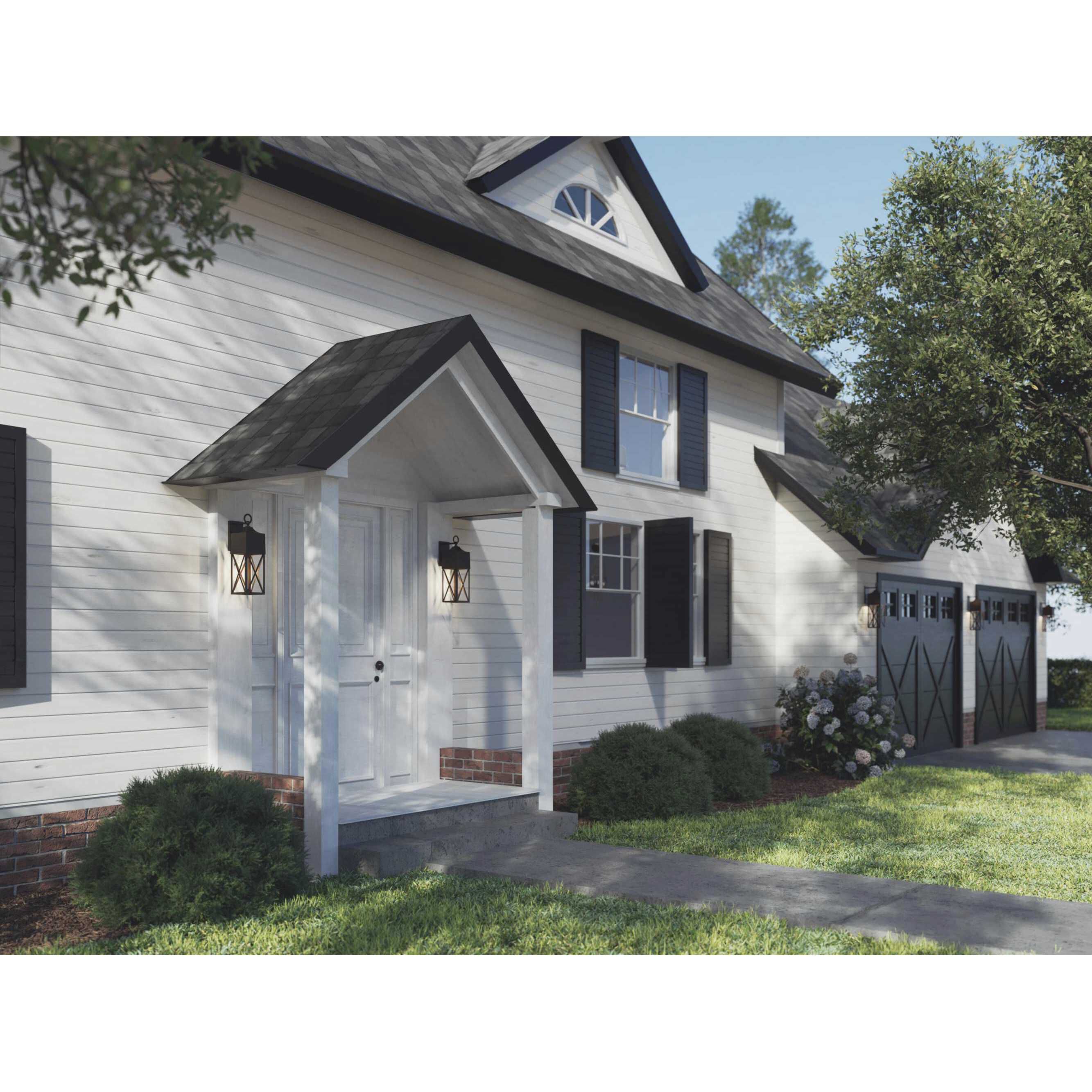 Birkdale 1 Light 23 inch Textured Black Outdoor Wall Lantern