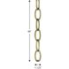 Accessory Chain Distressed Brass Accessory Chain