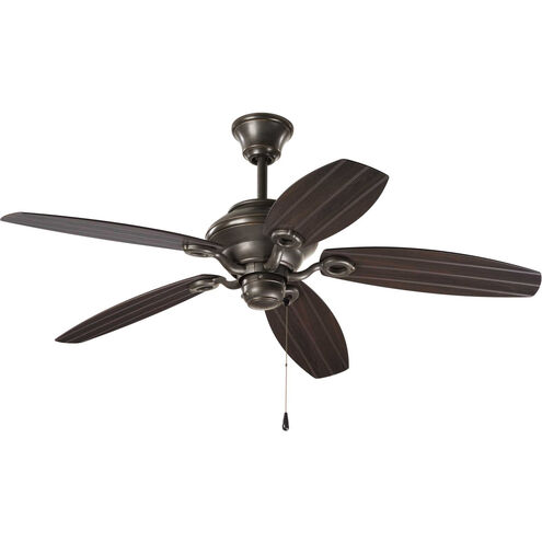 AirPro Outdoor 54 inch Antique Bronze with Toasted Oak Blades Indoor/Outdoor Ceiling Fan