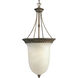 Savannah 3 Light 17 inch Burnished Chestnut Hall & Foyer Ceiling Light