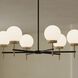 Rigsby 6 Light 36 inch Matte Black and Brushed Gold Chandelier Ceiling Light