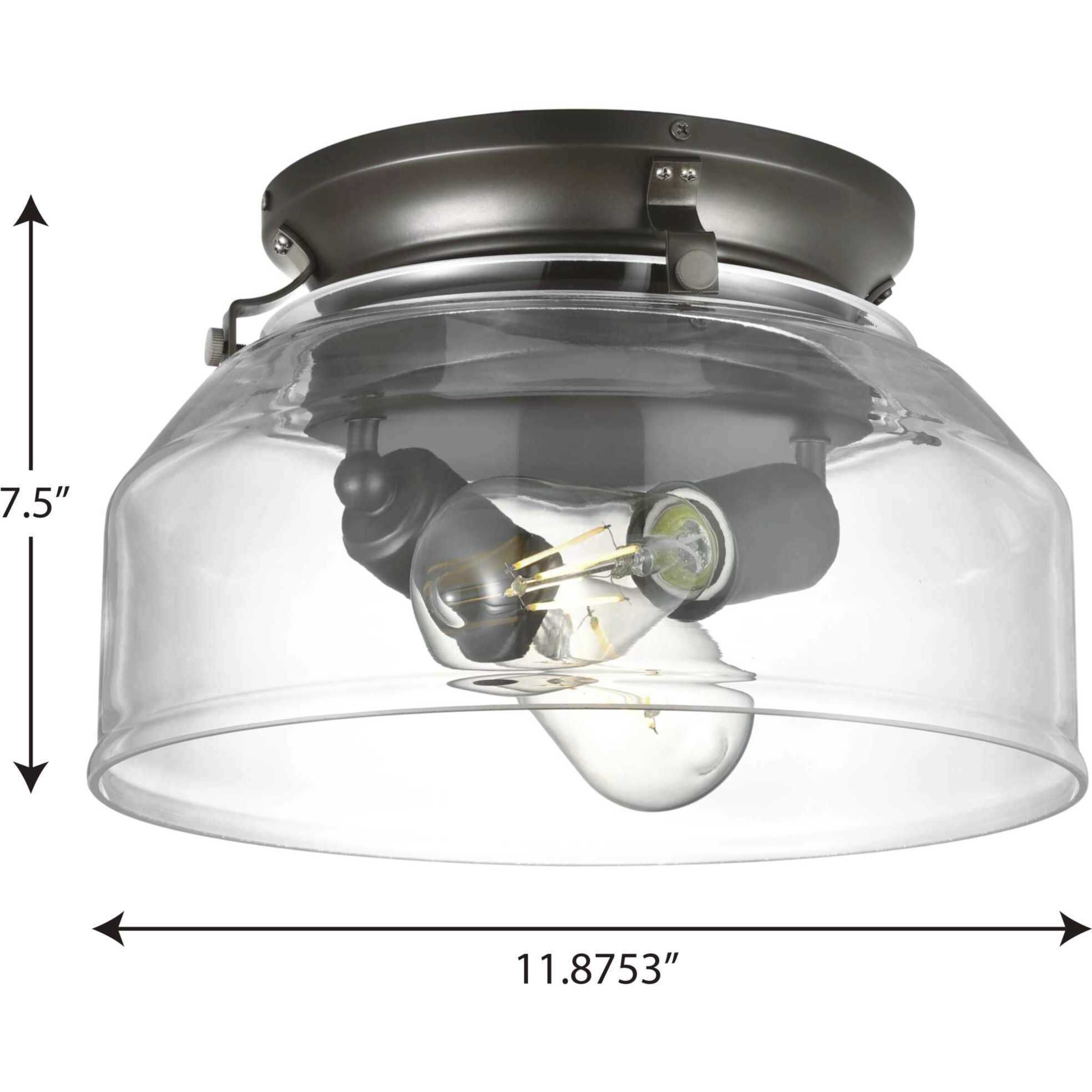 Springer 2 Light Incandescent Architectural Bronze Ceiling Fan Light Kit