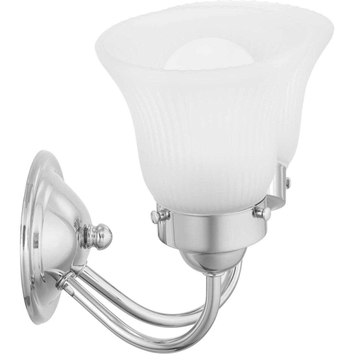 Fluted Glass 2 Light 11.75 inch Polished Chrome Bath Vanity Wall Light in Etched