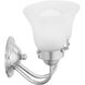 Fluted Glass 2 Light 11.75 inch Polished Chrome Bath Vanity Wall Light in Etched