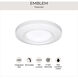 Emblem LED 5.5 inch Satin White Flush Mount Ceiling Light in Matte White, Progress LED