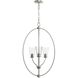 Jheni 3 Light 18 inch Brushed Nickel Foyer Pendant Ceiling Light