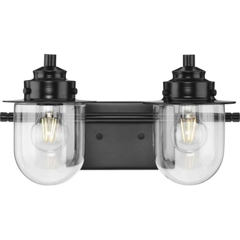 Northlake 2 Light 15.5 inch Matte Black Bath Light Wall Light