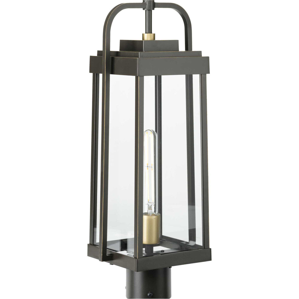 Walcott 1 Light 21 inch Antique Bronze Outdoor Post Lantern