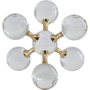 Molecular Clear/Gold Décor