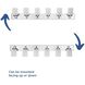 Merry 6 Light 48 inch Polished Chrome Bath Vanity Light Wall Light