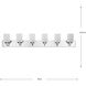 Merry 6 Light 48 inch Polished Chrome Bath Vanity Light Wall Light