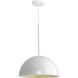 Perimeter 1 Light 15.75 inch White Pendant Ceiling Light