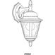 Westport 1 Light 13 inch White Outdoor Wall Lantern in Bulbs Not Included, Clear Seeded, Small