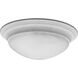 Alabaster Glass 2 Light 14 inch White Flush Mount Ceiling Light in Textured White, Etched Alabaster