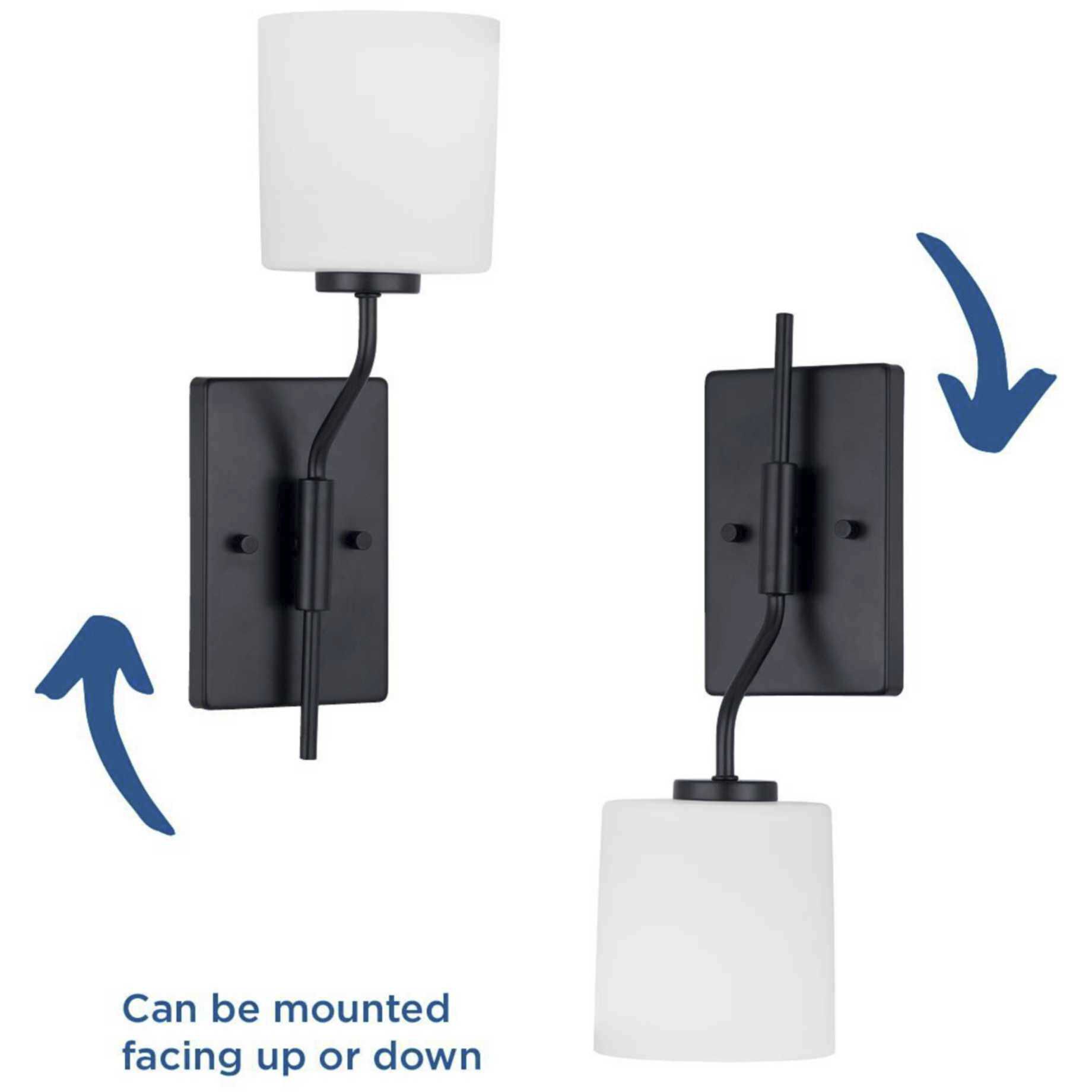 Tobin 1 Light 5 inch Matte Black Wall Bracket Wall Light