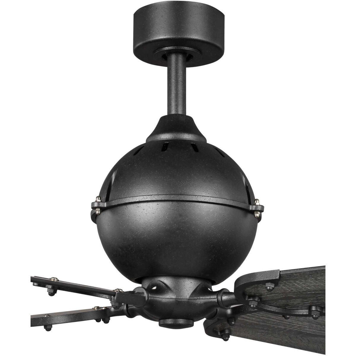 Royer 56 inch Forged Black with Distressed Ebony Blades Ceiling Fan