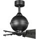 Royer 56 inch Forged Black with Distressed Ebony Blades Ceiling Fan