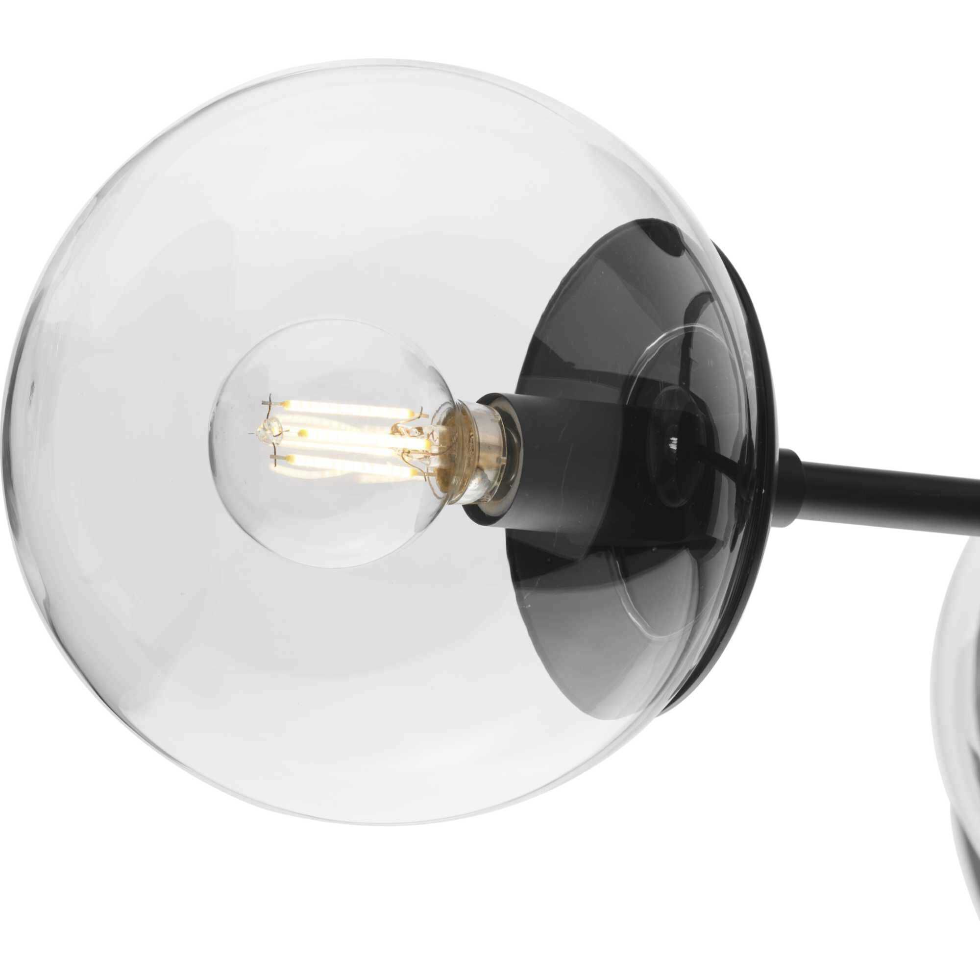 Atwell 3 Light 22 inch Matte Black Semi-Flush Mount Ceiling Light