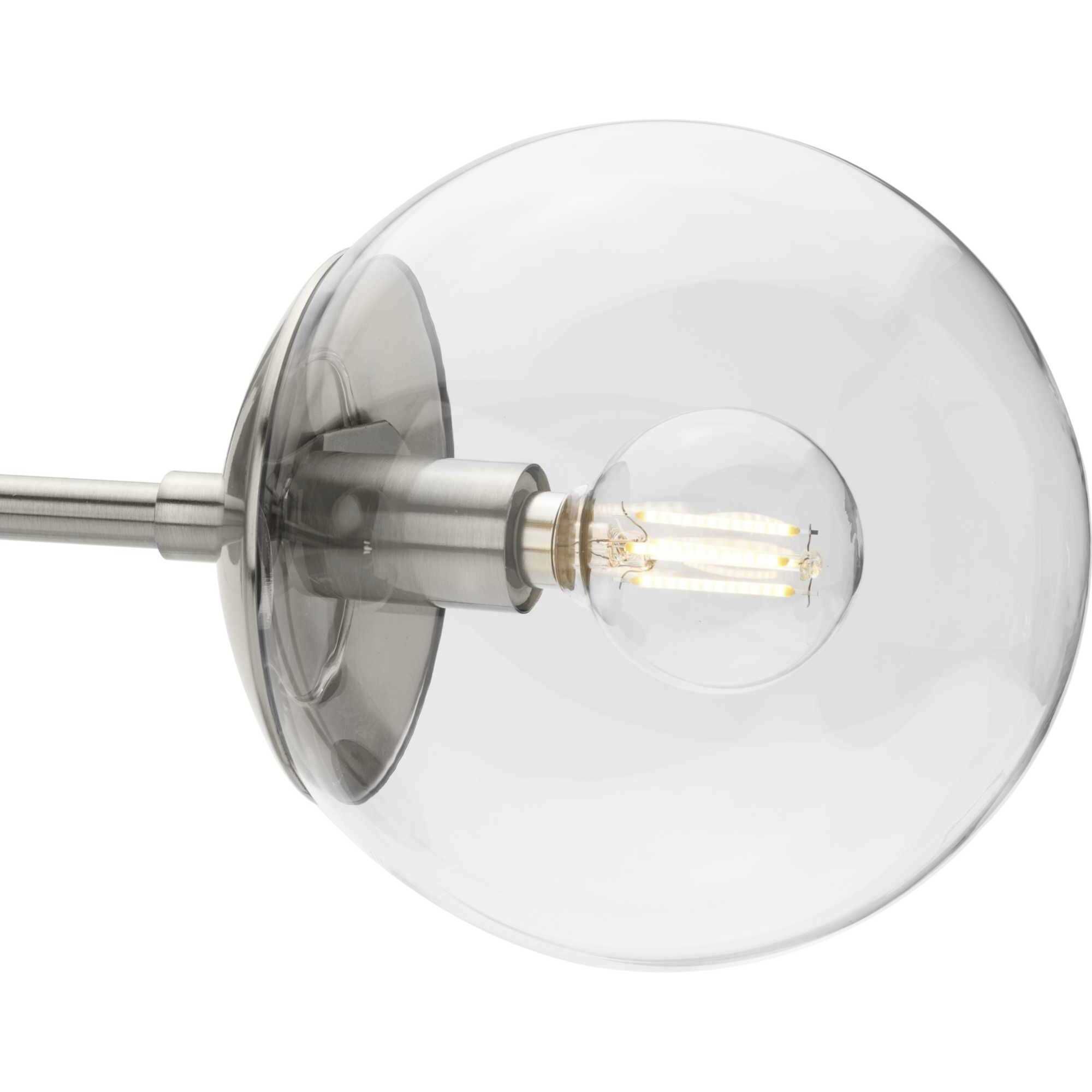Atwell 3 Light 22 inch Brushed Nickel Semi-Flush Mount Ceiling Light