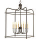 Assembly Hall 8 Light 25 inch Antique Bronze Pendant Ceiling Light, Design Series