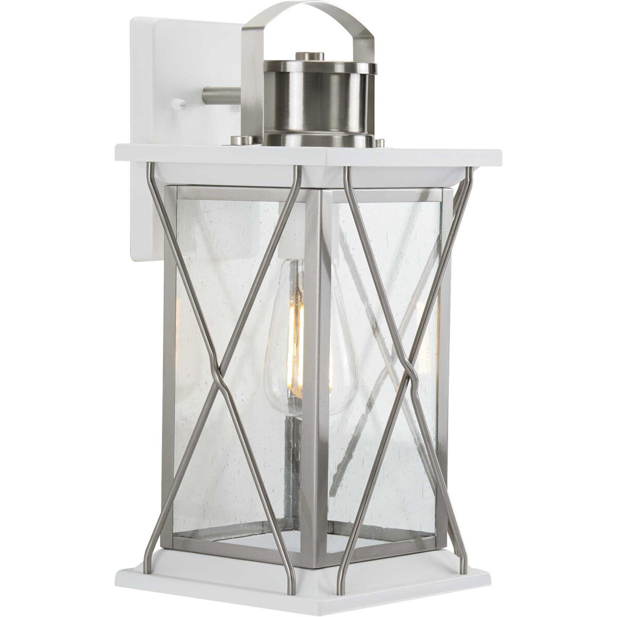 Barlowe 1 Light 16 inch Stainless Steel Outdoor Wall Lantern, Medium