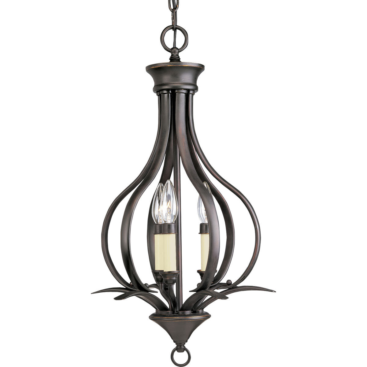 Trinity 3 Light 13.5 inch Antique Bronze Foyer Pendant Ceiling Light
