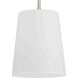 Clarion 1 Light 9 inch Brushed Nickel Pendant Ceiling Light