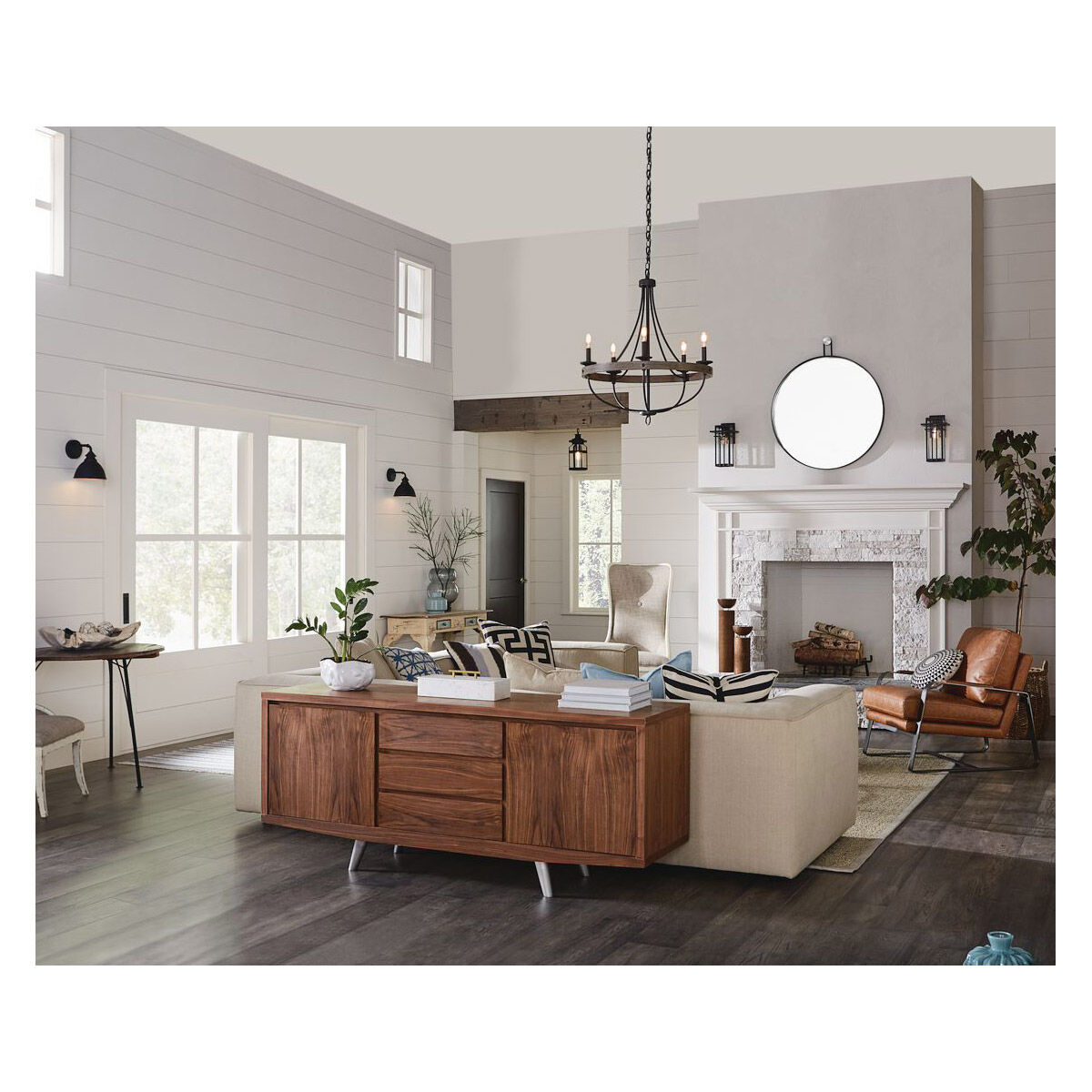 Gulliver 5 Light 26 inch Graphite Chandelier Ceiling Light