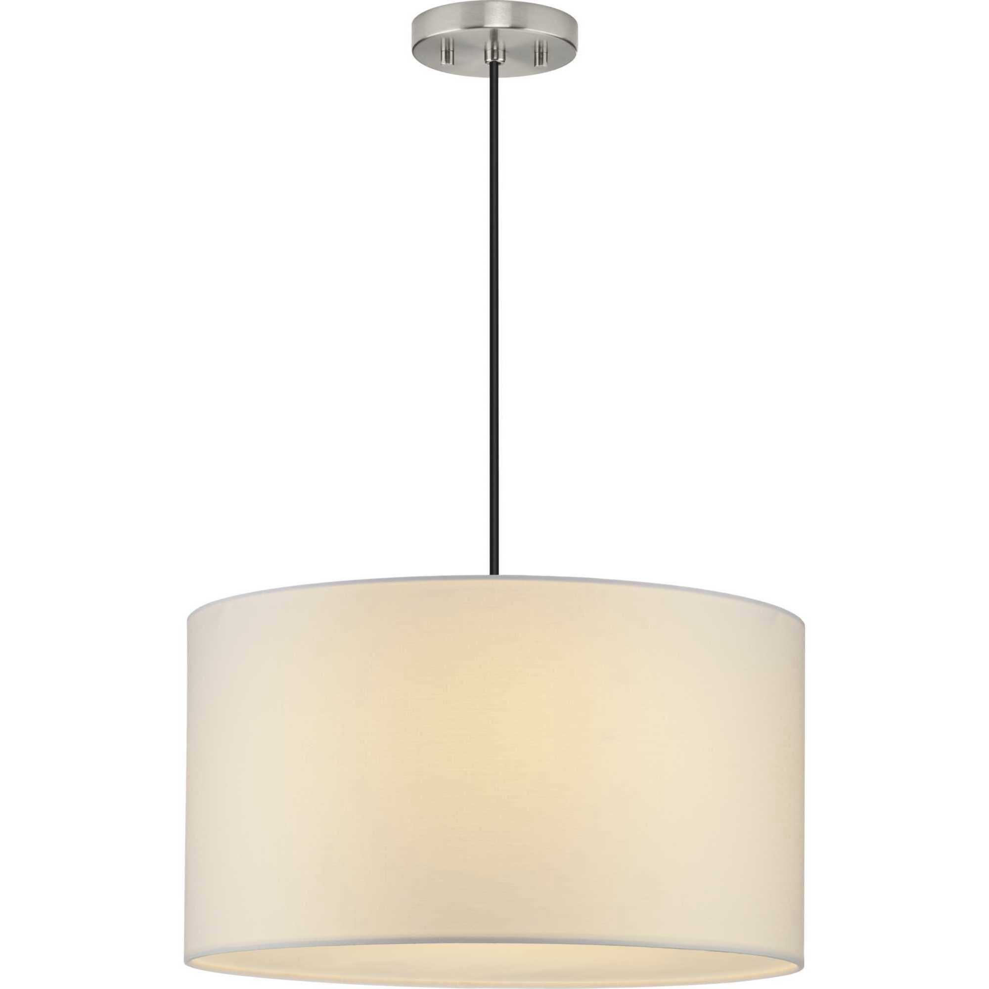 Markor 3 Light 18.12 inch Brushed Nickel/Matte Black/Vintage Brass Drum Pendant Ceiling Light