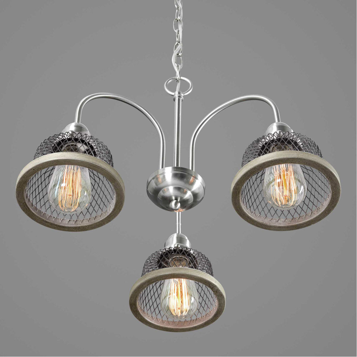 Tilley 3 Light 20 inch Brushed Nickel Chandelier Ceiling Light