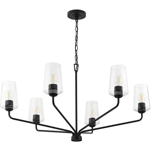 Celino 6 Light 40 inch Black Large Chandelier Ceiling Light