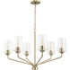 Celino 6 Light 32 inch Champagne Bronze Chandelier Ceiling Light