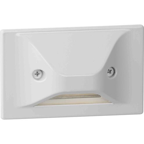 LED Step Lights 120 4.5 watt Satin White Indoor/Outdoor Step Light, Progress LED