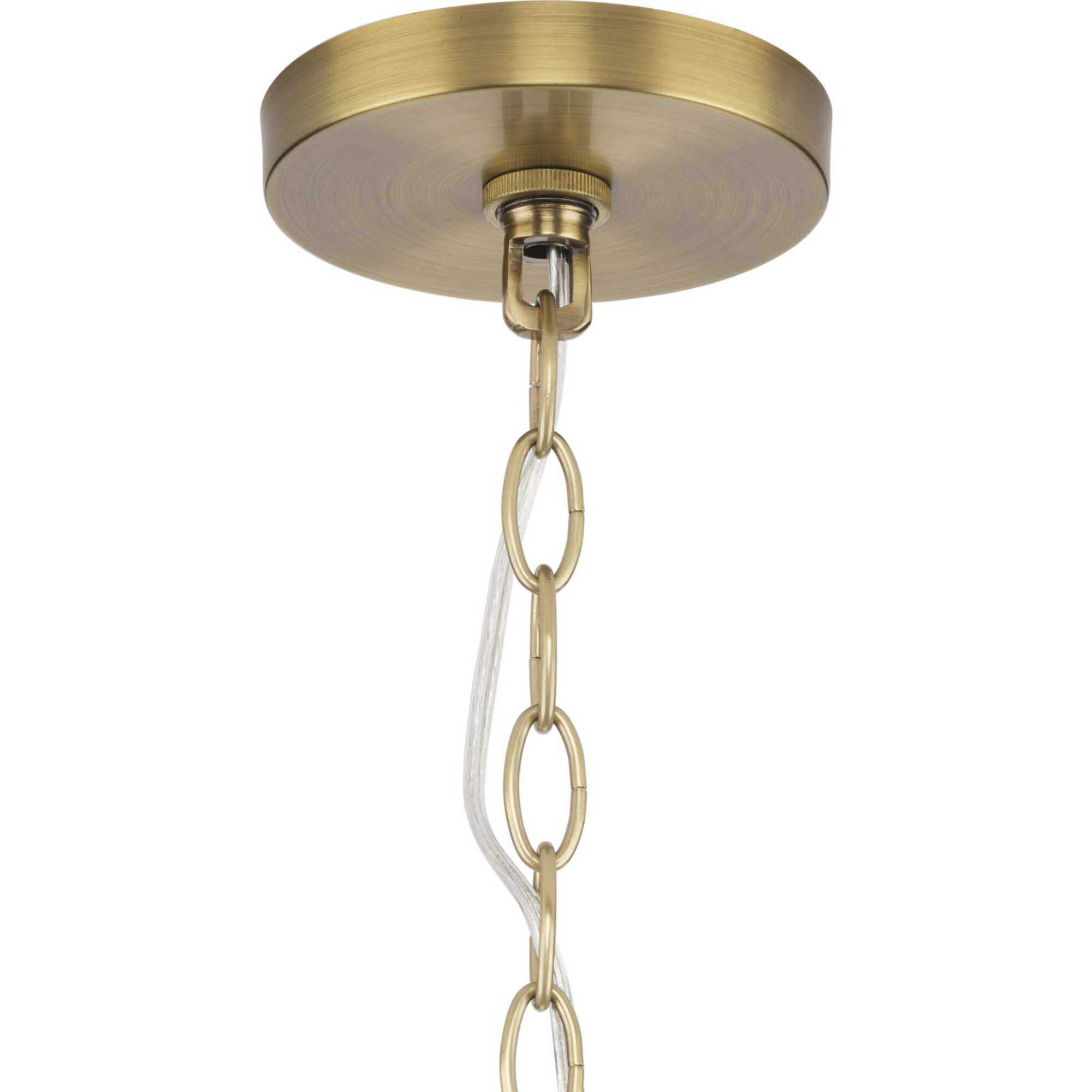 Laila 1 Light 10 inch Vintage Brass Mini-pendant Ceiling Light, Design Series