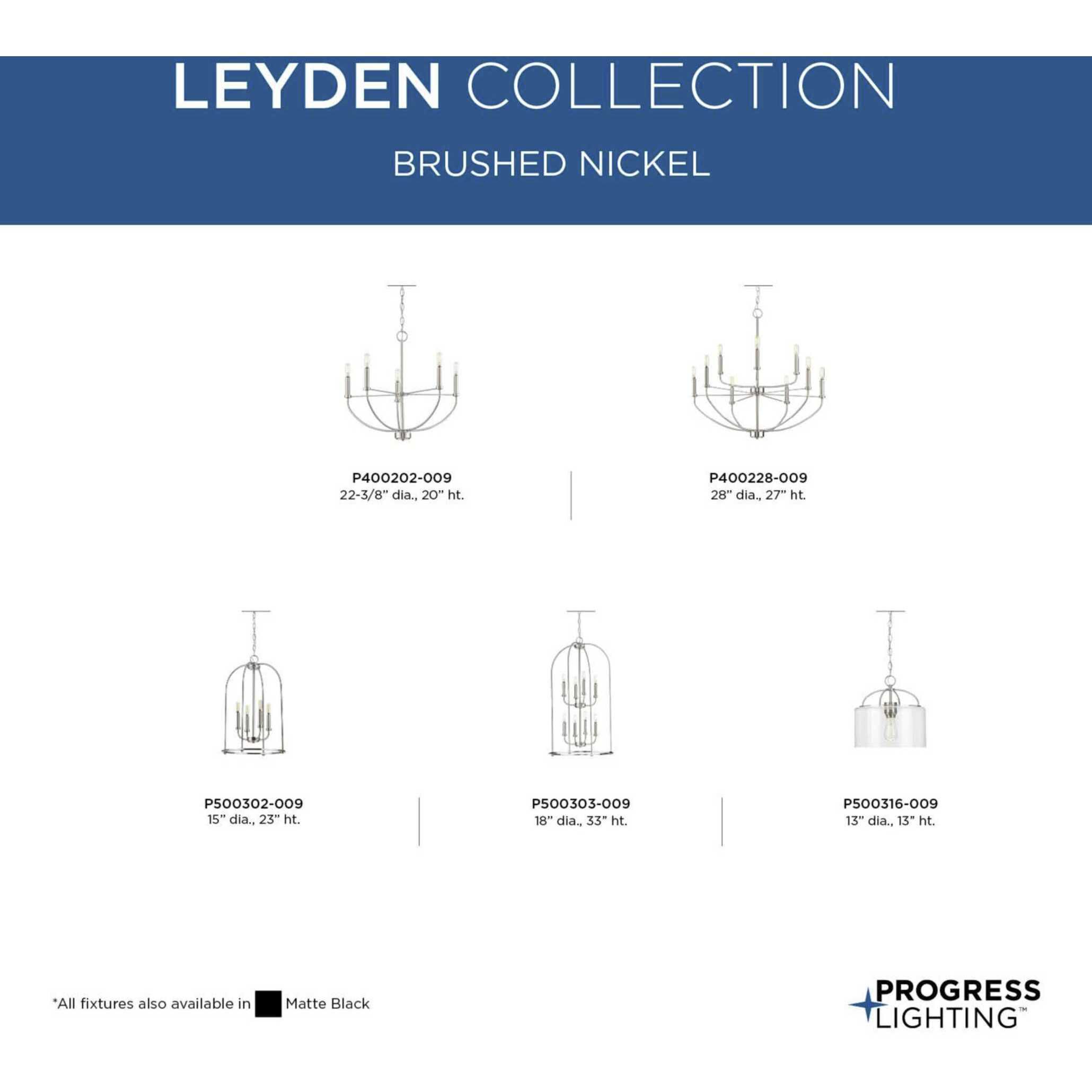 Leyden 5 Light 22 inch Brushed Nickel Chandelier Ceiling Light