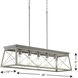 Briarwood 5 Light 38 inch Galvanized Linear Chandelier Ceiling Light