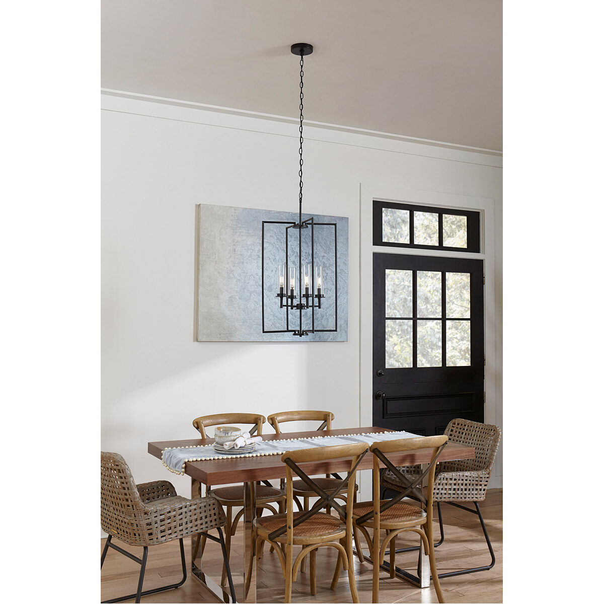 Progress P500315 031 Kellwyn 4 Light 18 inch Matte Black Foyer