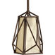 Marque 1 Light 8 inch Antique Bronze Mini-Pendant Ceiling Light, Design Series
