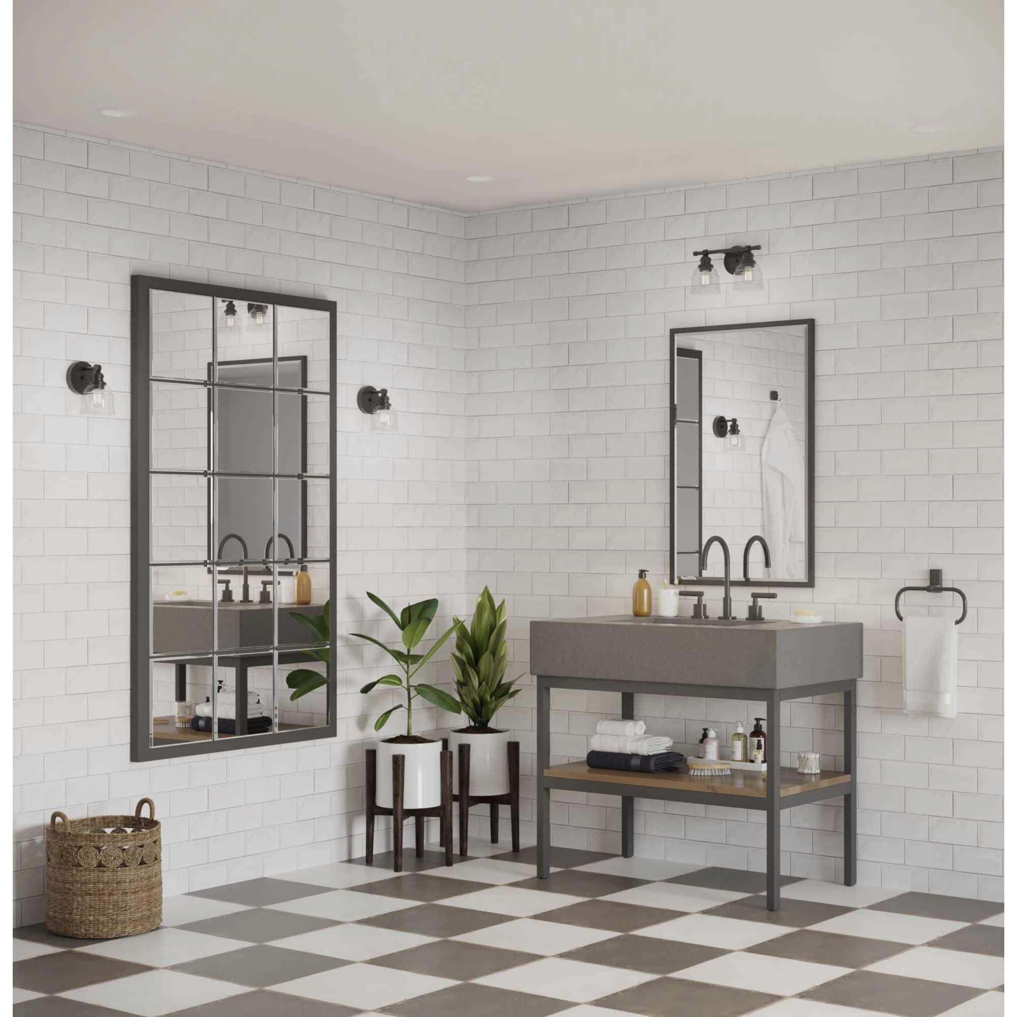 Ambrose 1 Light 7 inch Matte Black Bath Vanity Wall Light