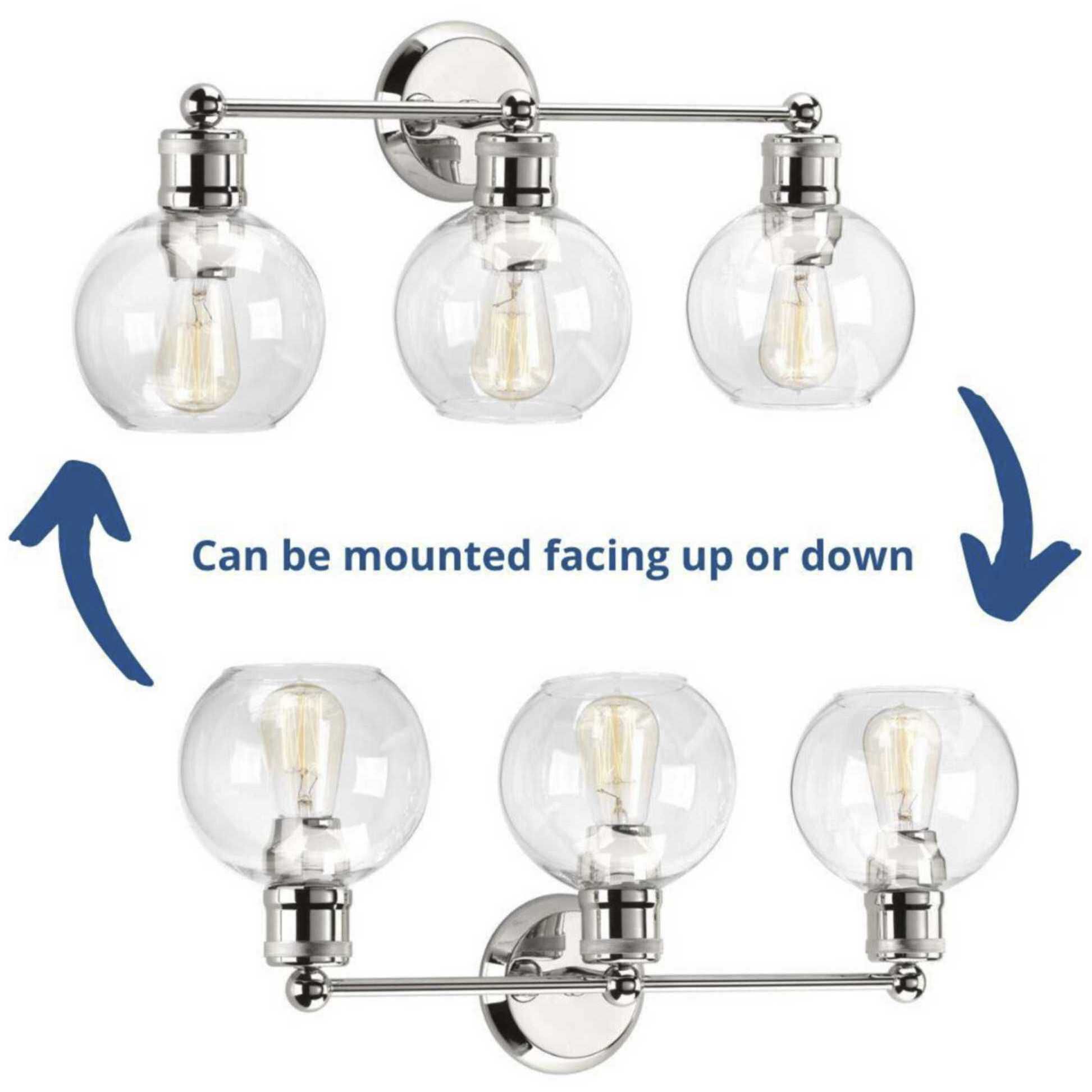 Hansford 3 Light 25 inch Polished Nickel Bath Vanity Wall Light