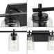 Adley 6 Light 49 inch Matte Black Bath Vanity Wall Light