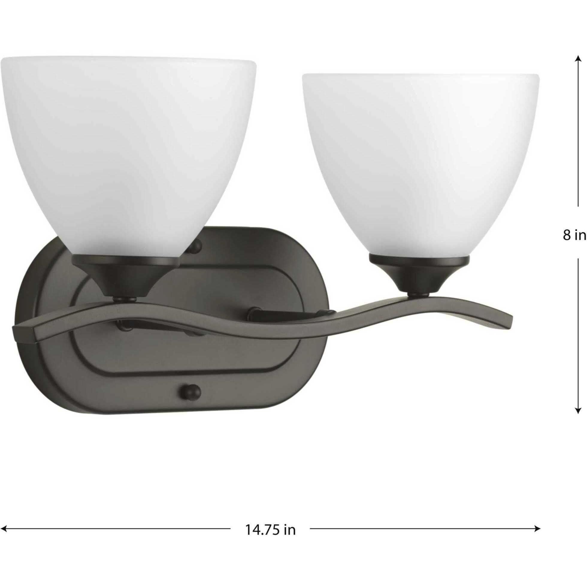 Laird 2 Light 14.75 inch Antique Bronze Bath Vanity Wall Light