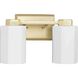 Estrada 2 Light 13.37 inch Brushed Gold Bathroom Vanity Light Wall Light