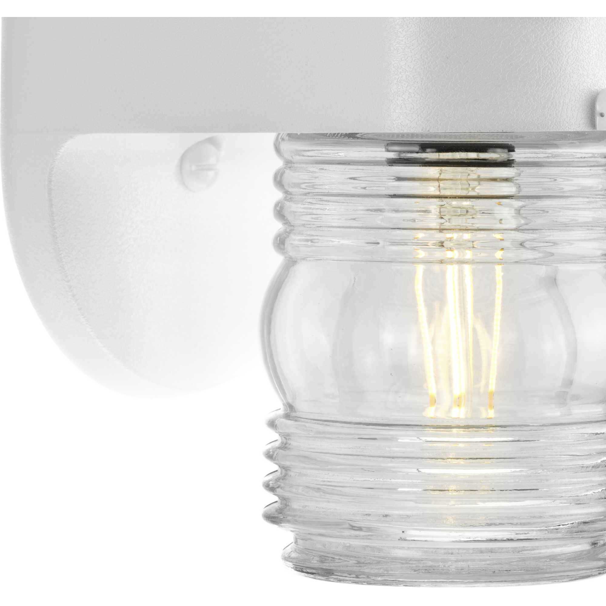 Polycarbonate Outdoor Outdoor Wall Lantern in White