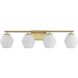 Copeland 4 Light 33 inch Brushed Gold Vanity Light Wall Light