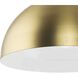 Perimeter 1 Light 15.75 inch Brushed Gold Pendant Ceiling Light