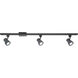 AC LED 3 Light 120 Black Track Kit Ceiling Light, Medium, Progress LED
