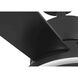 Tarsus 52 inch Matte Black with Matte Black/Rustic Charcoal Blades Ceiling Fan, Progress LED